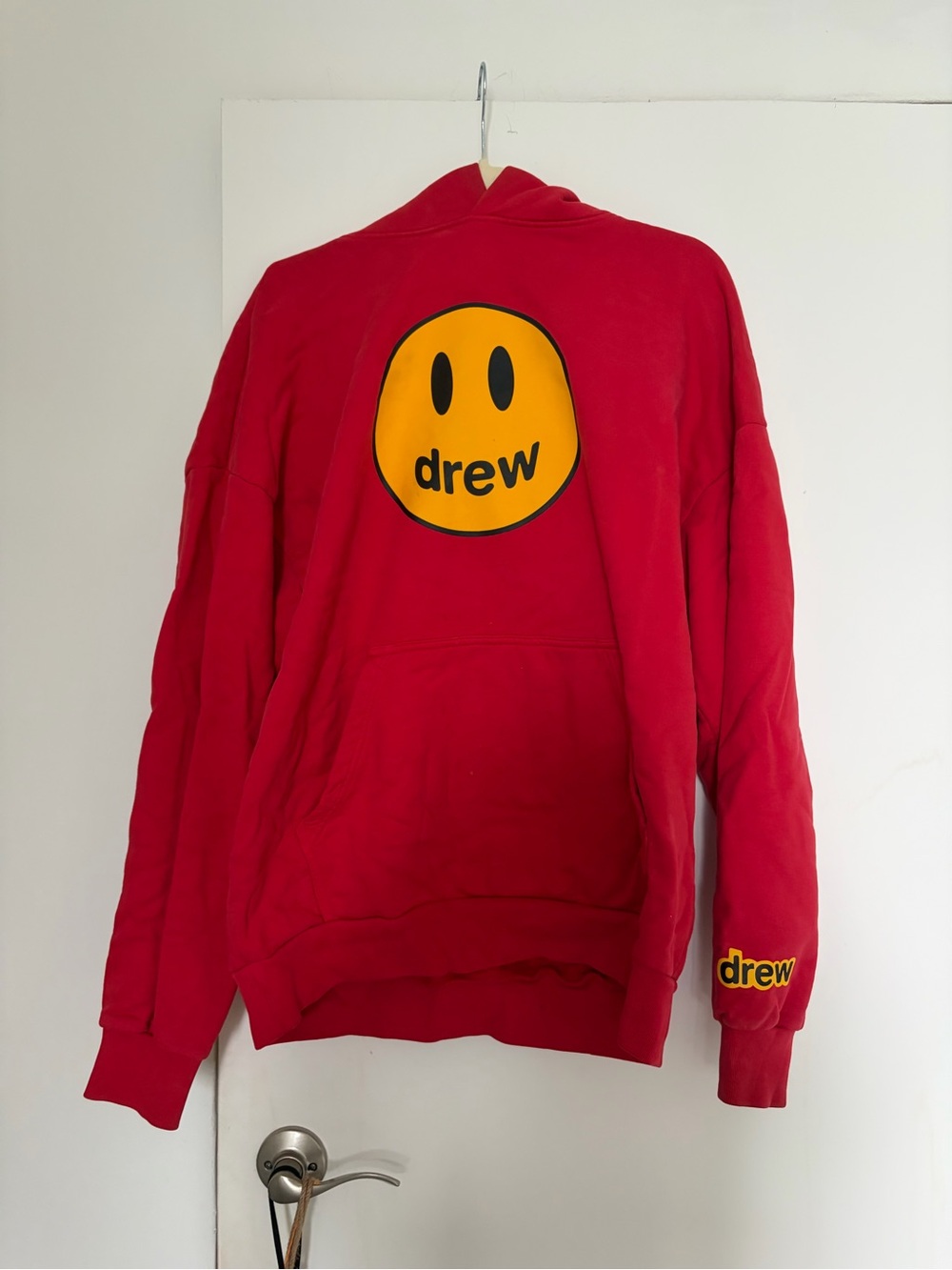 drew House Red Smile Logo Hoodie